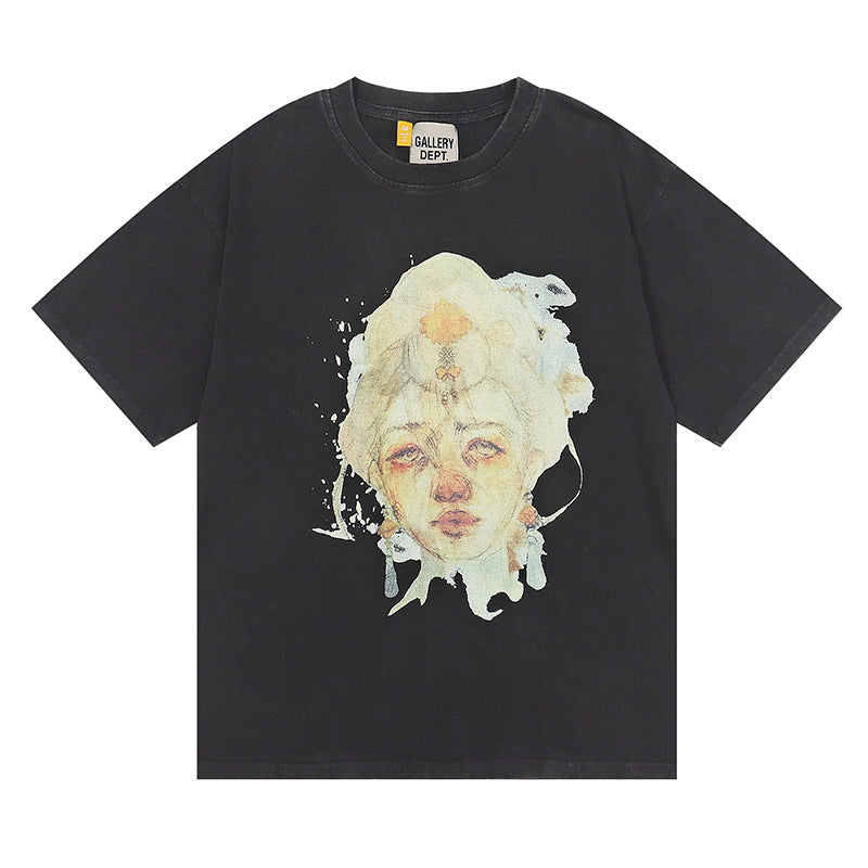 Gallery Dept T-shitrs Vintage Print Short Sleeves Lining